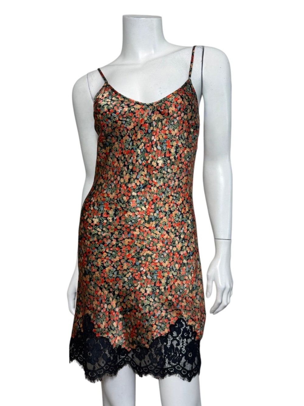 NWT Re/Done Alexia Slip Dress in Fruit Punch Size XS